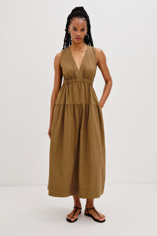 RAILS GENEVIEVE DRESS IN SEPIA