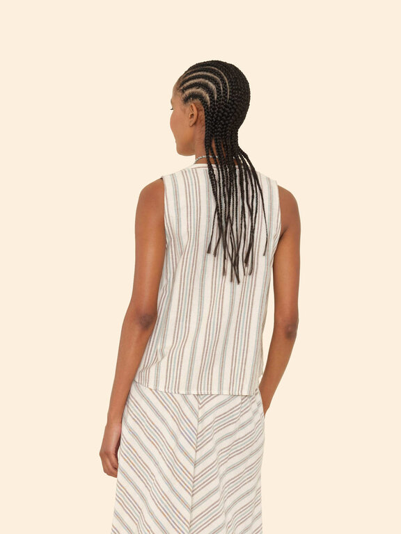XIRENA TWYLA TOP IN IVORY SAND