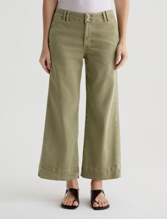 AG NATASHA MID-RISE CROP IN SULFUR BASIL