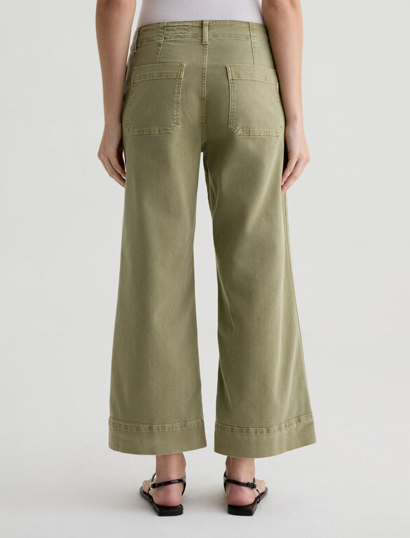 AG NATASHA MID-RISE CROP IN SULFUR BASIL