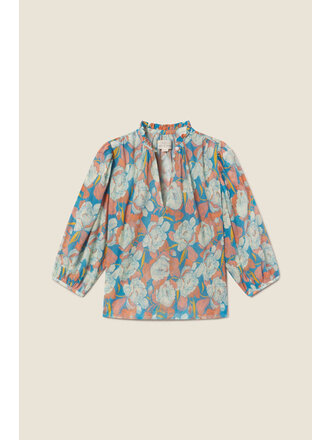 TROVATA ORLY BLOUSE IN TWILIGHT FLORAL