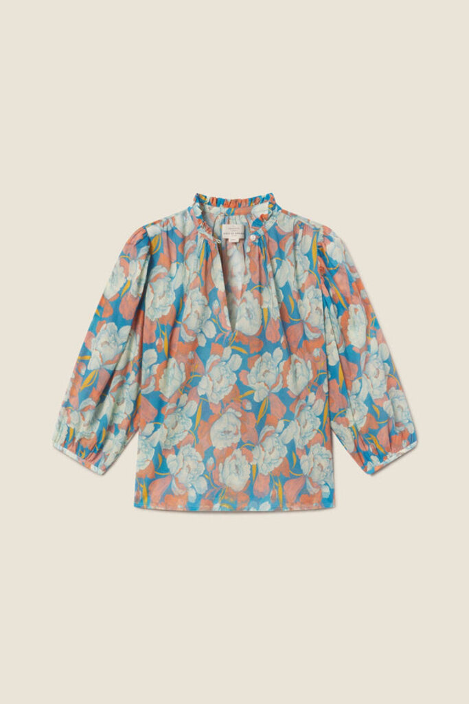 TROVATA ORLY BLOUSE IN TWILIGHT FLORAL