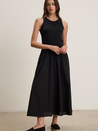 VELVET AMELIA07 DROP WAIST IN BLACK