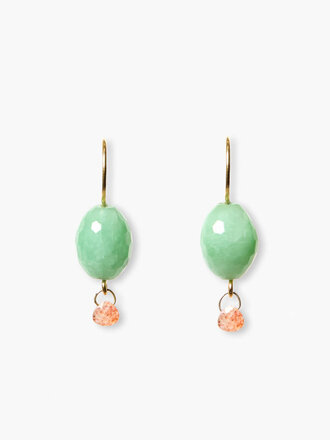 CHAN LUU CHRYSOPRASE JELLY BEAN EARRINGS