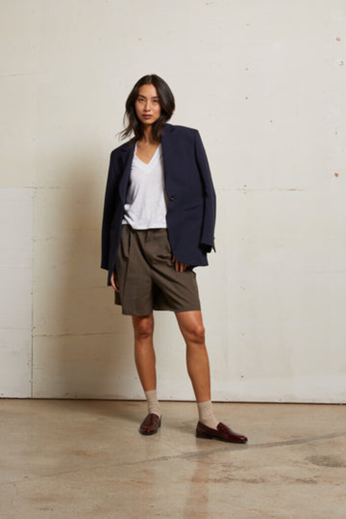 PERFECT WHITE TEE LUCY  V-NECK TANK IN NATURAL