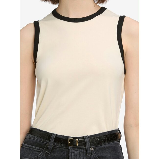 THE RINGER TANK IN CREAM