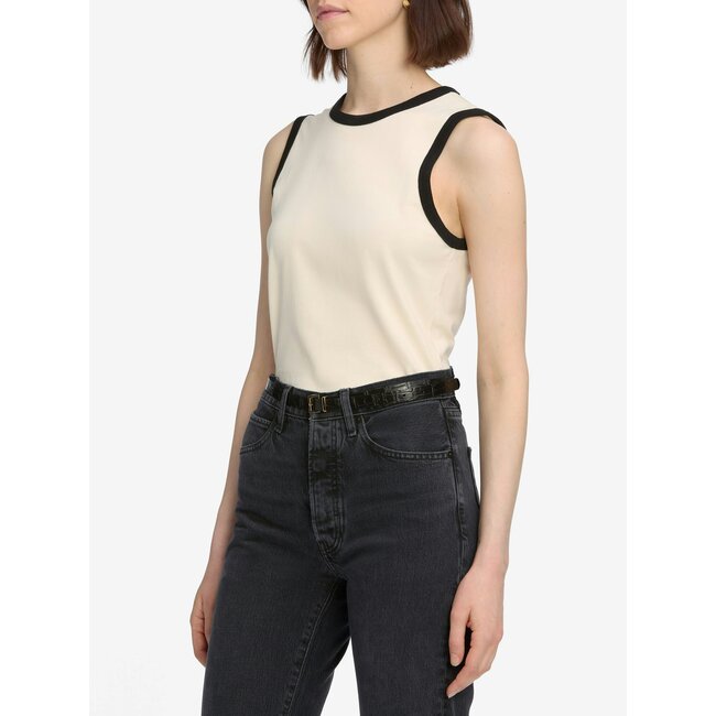 THE RINGER TANK IN CREAM