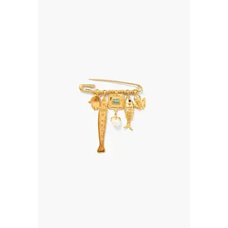 CHAN LUU CHAN LUU GOLD MIX PIN