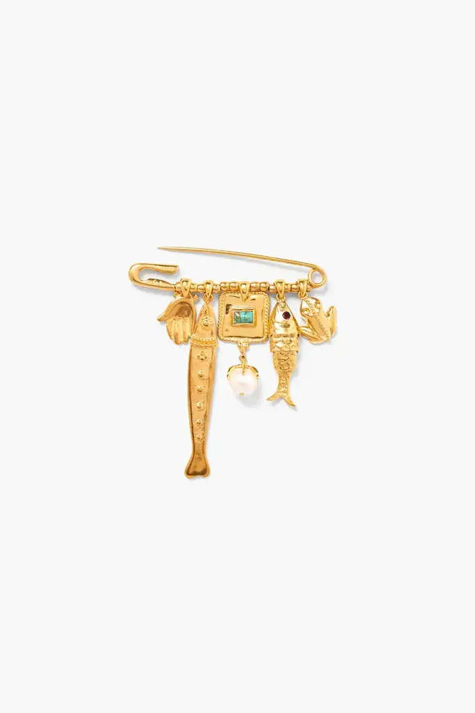 CHAN LUU CHAN LUU GOLD MIX PIN
