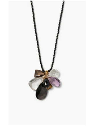 CHAN LUU BLACK SPINEL NECKLACE
