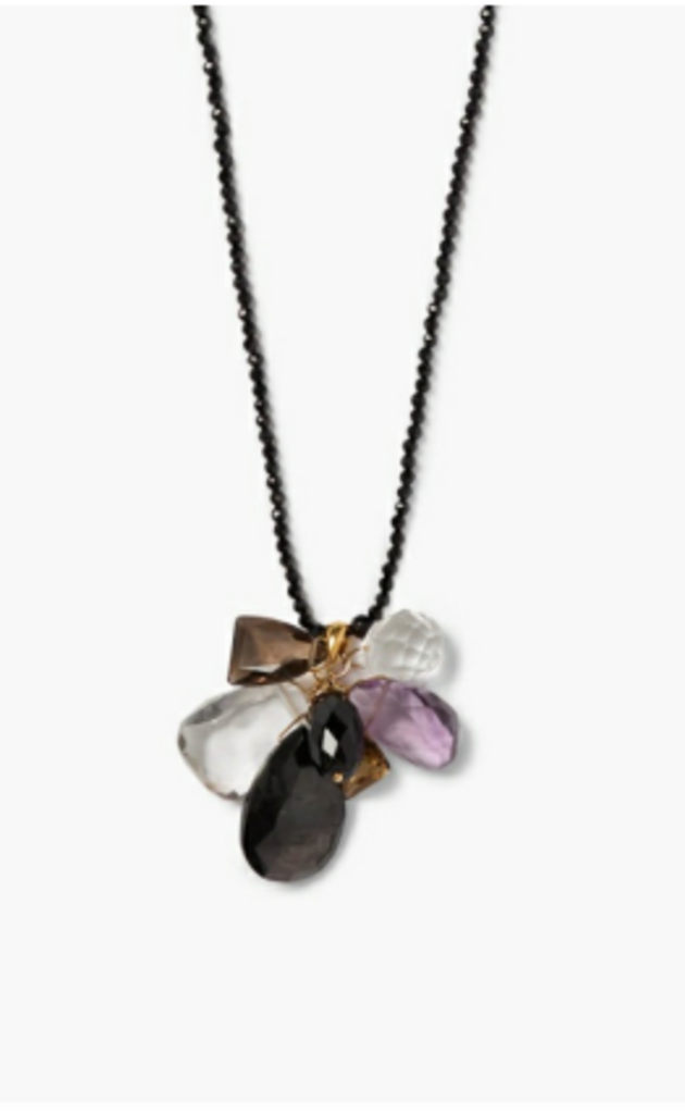 CHAN LUU BLACK SPINEL NECKLACE