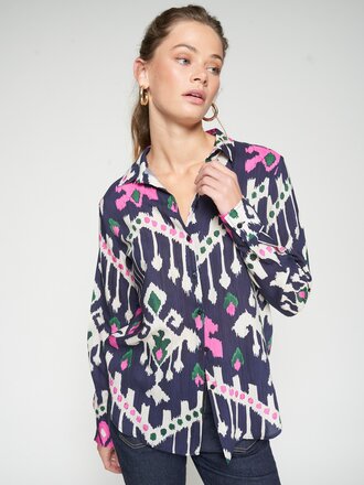 VILAGALLO IKAT PRINT BUTTON UP