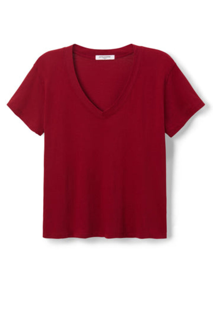 PERFECT WHITE TEE HENDRIX V-NECK TEE IN MAPLE