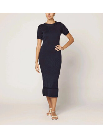 CLEOBELLA MORISETTE MIDI DRESS IN MIDNIGHT BLUE