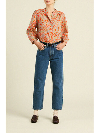 TROVATA CLARA BLOUSE IN VERMILLION VINE