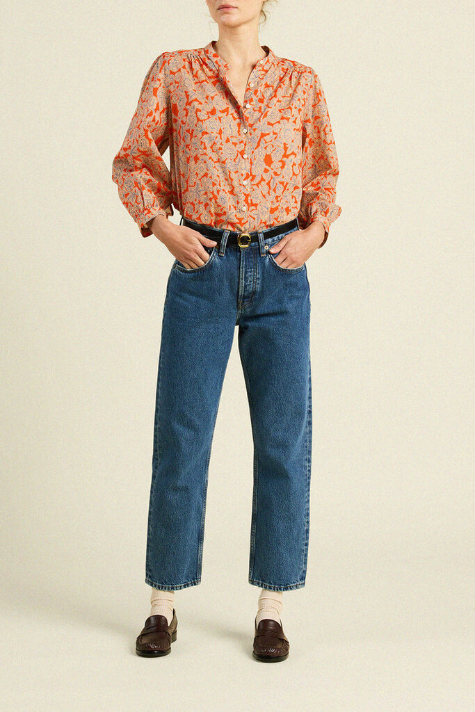 TROVATA CLARA BLOUSE IN VERMILLION VINE