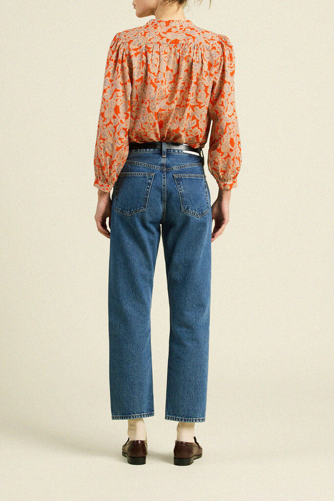 TROVATA CLARA BLOUSE IN VERMILLION VINE
