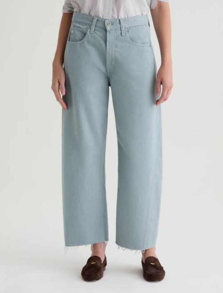 AG HATTIE CROP JEAN IN SEA FOG