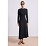 APIECE APART  LONG SLEEVE VOLTA DRESS IN BLACK