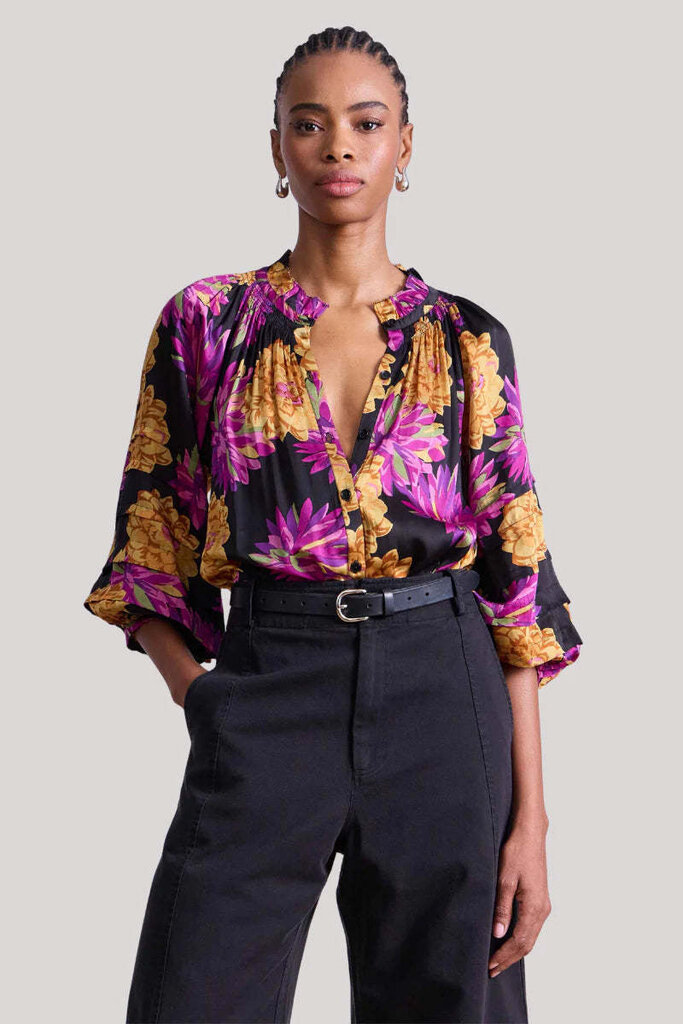 APIECE APART TRINI TOP IN POM FLORAL