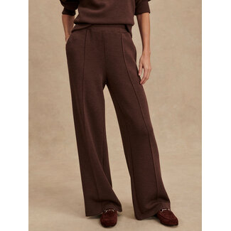 VARLEY WIDE LEG PANT 28" IN COFFEE BEAN MARL