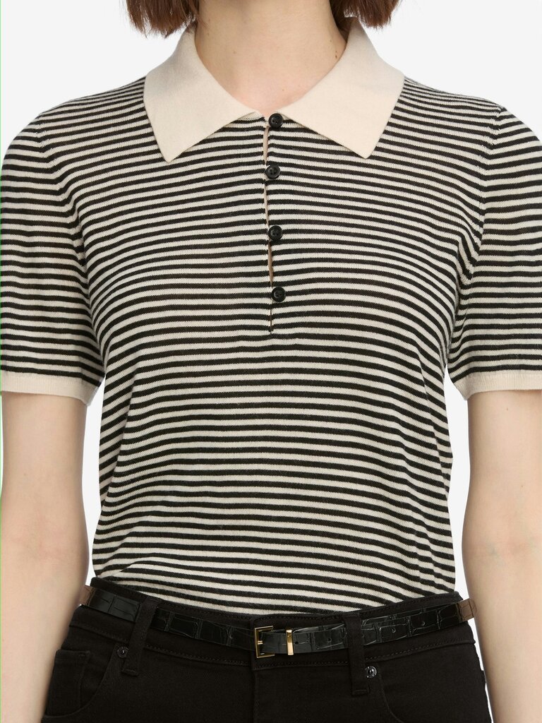 THE SMART POLO IN CREAM MULTI