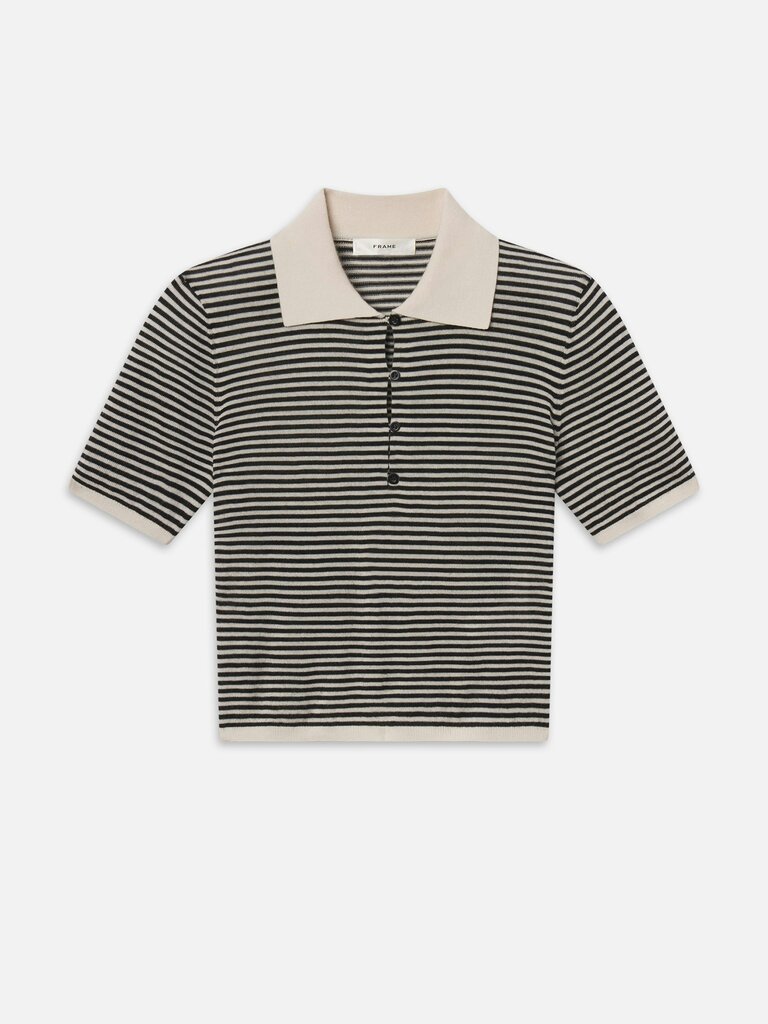 THE SMART POLO IN CREAM MULTI