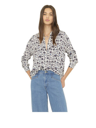 XIRENA JACE SHIRT IN BLUEBELL