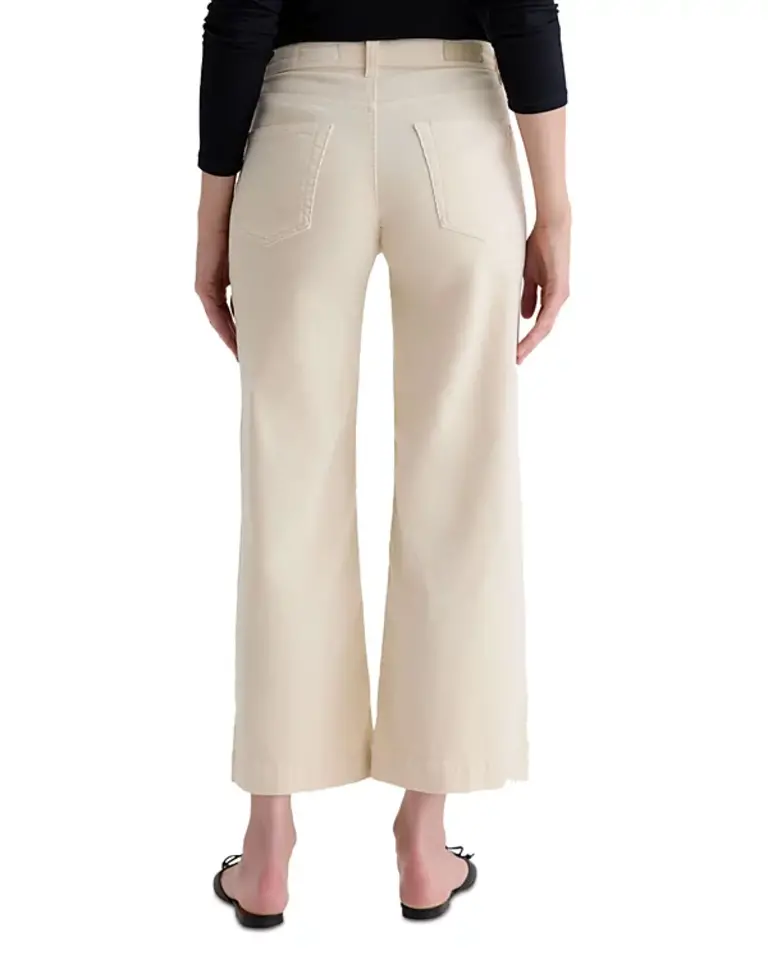AG SAIGE WIDE LEG CROP CORD IN OPAL STONE