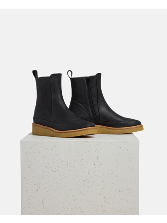 COCLICO HIP BOOT IN DISCO BLACK LEATHER