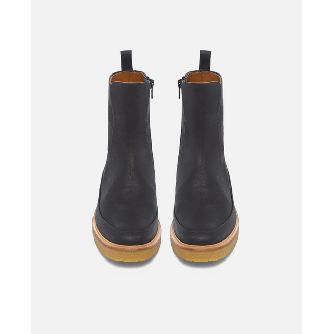 COCLICO HIP BOOT IN DISCO BLACK LEATHER