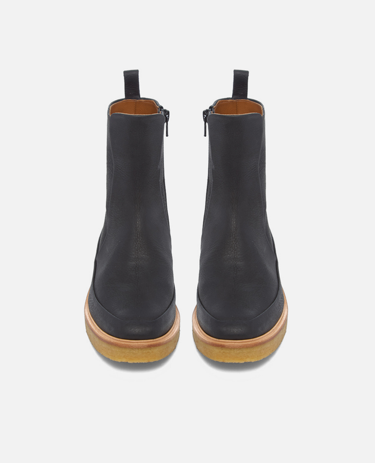 COCLICO HIP BOOT IN DISCO BLACK LEATHER