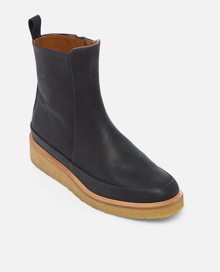 COCLICO HIP BOOT IN DISCO BLACK LEATHER