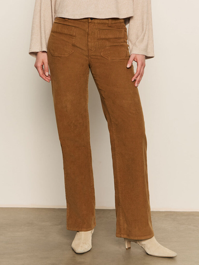 SANCTUARY CORDUROY MARINE PANT IN BRONZE