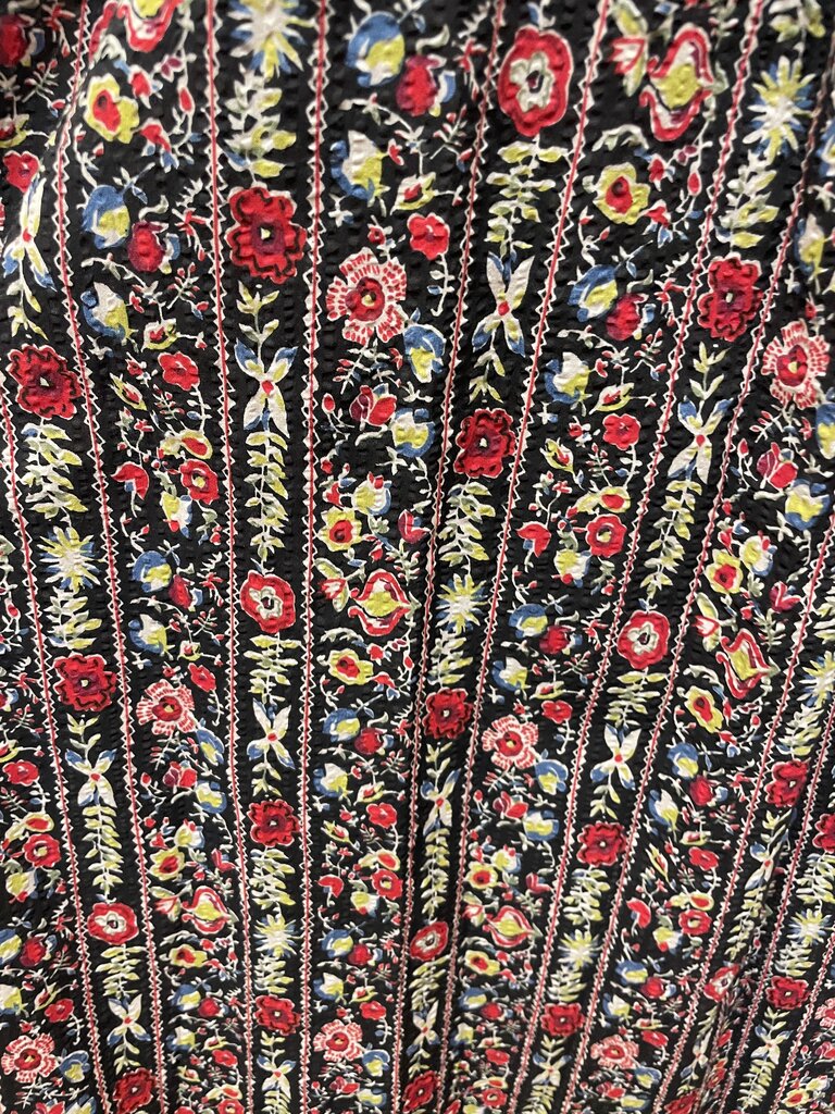 THE GREAT THE CANARY SKIRT IN GARLAND PRINT