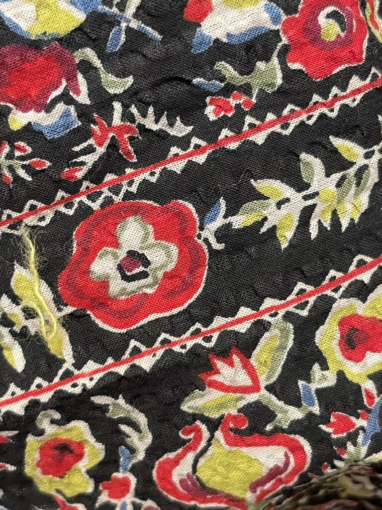 THE GREAT THE CANARY SKIRT IN GARLAND PRINT
