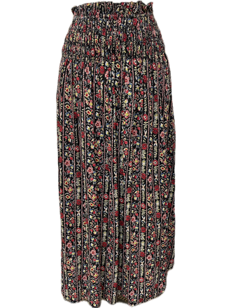 THE GREAT THE CANARY SKIRT IN GARLAND PRINT