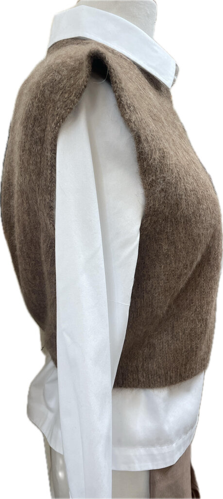 THE GREAT BRUSHED MELANGE SWEATER IN DOE