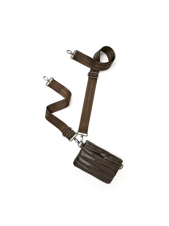 ROYLN BUM BAG/CROSSBODY GLOSSY CHOCOLATE