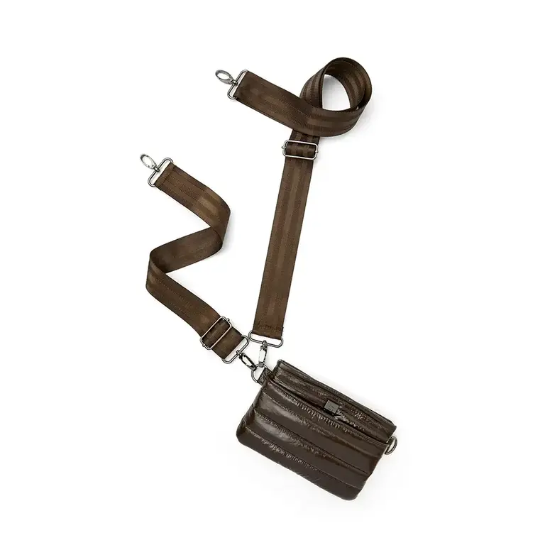 ROYLN BUM BAG/CROSSBODY GLOSSY CHOCOLATE