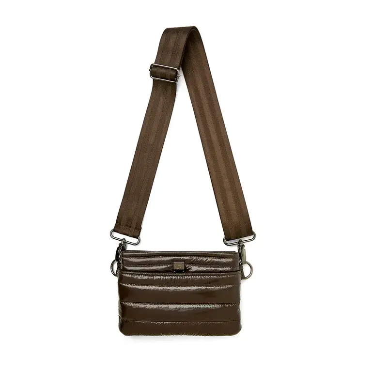 ROYLN BUM BAG/CROSSBODY GLOSSY CHOCOLATE