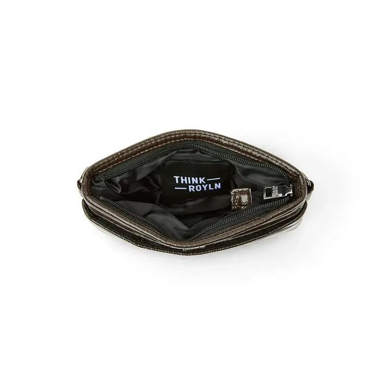 ROYLN BUM BAG/CROSSBODY GLOSSY CHOCOLATE