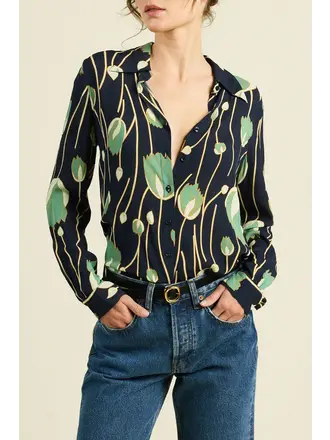 TROVATA JACQUELIN SHIRT IN JADE TULIP