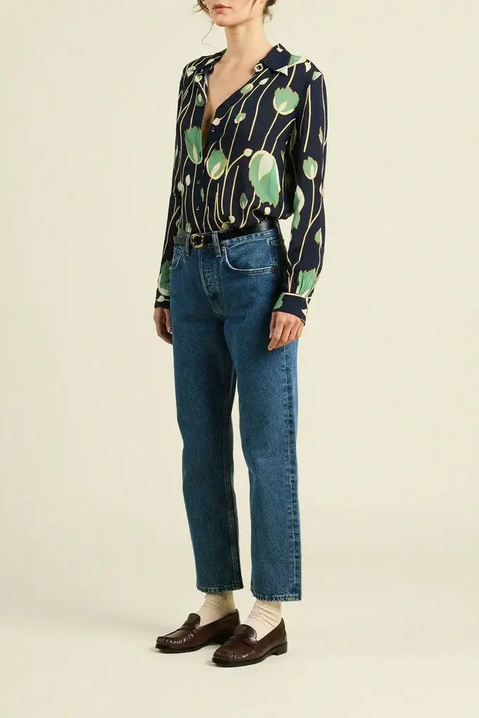 TROVATA JACQUELIN SHIRT IN JADE TULIP
