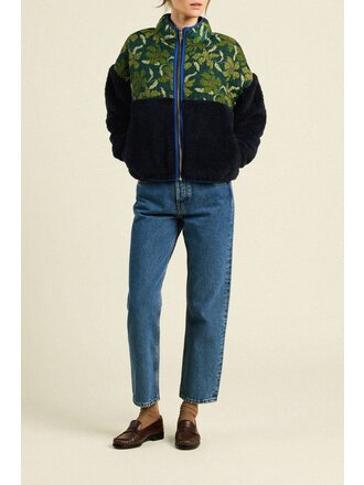 TROVATA LENNOX ZIP-UP IN GREEN CANOPY