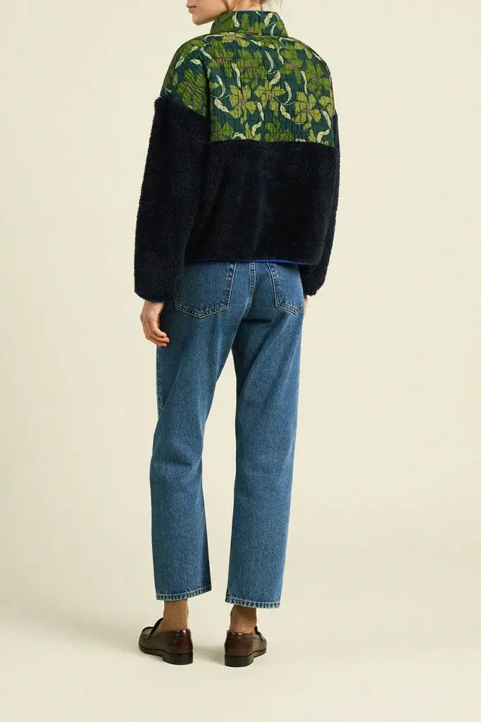 TROVATA LENNOX ZIP-UP IN GREEN CANOPY