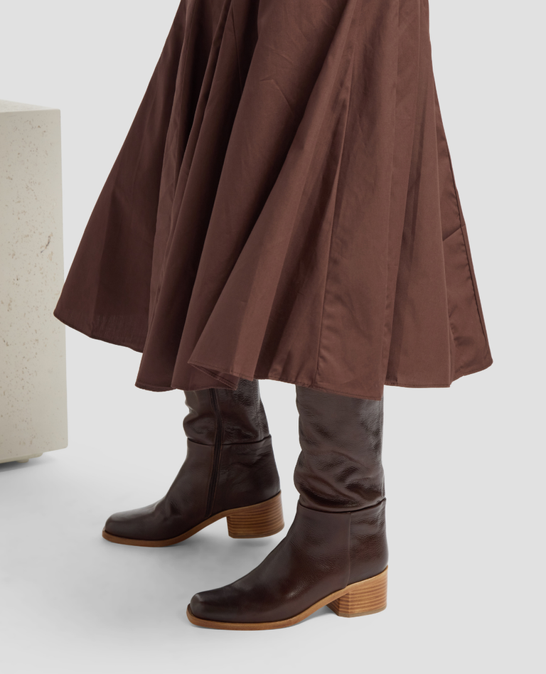 COCLICO ALTO BOOT IN CASTAGNO LEATHER