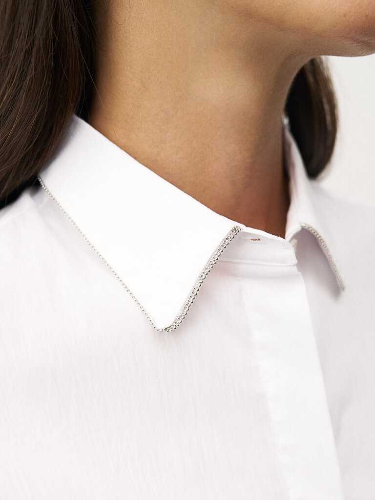 0039 ITALY ODELLE FANCY BLOUSE IN WHITE