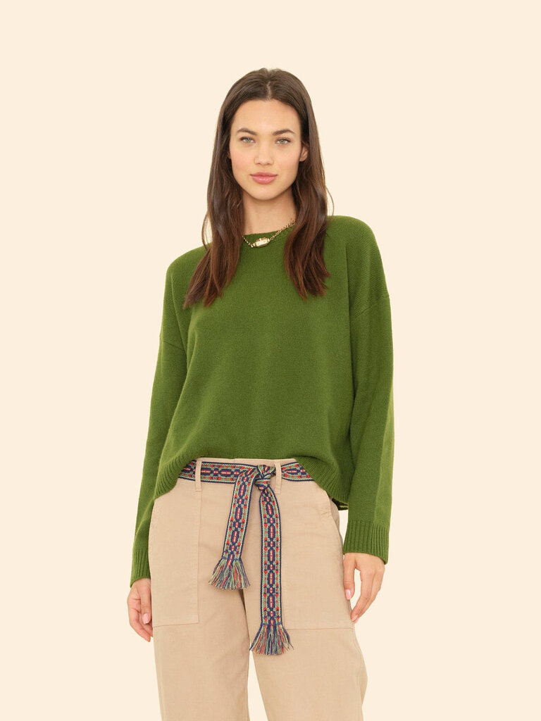 XIRENA LELA SWEATER IN HERB GREEN