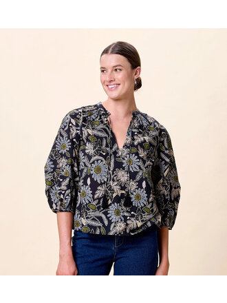 CLEOBELLA BELLE BLOUSE IN DARK MAGNOLIA